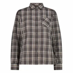 Donna CMP Camicie^Camicia fantasia check maniche lunghe da donna