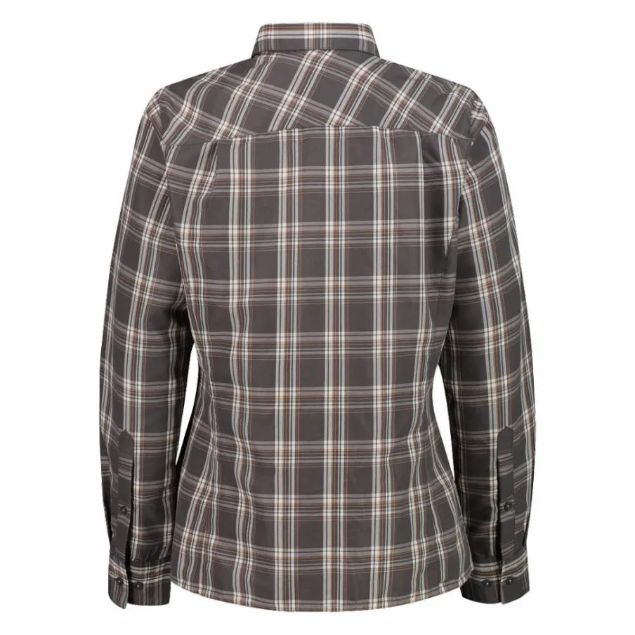 Donna CMP Camicie^Camicia fantasia check maniche lunghe da donna