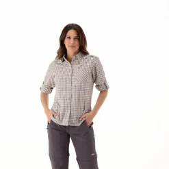 Donna CMP Camicie^Camicia fantasia check maniche lunghe da donna