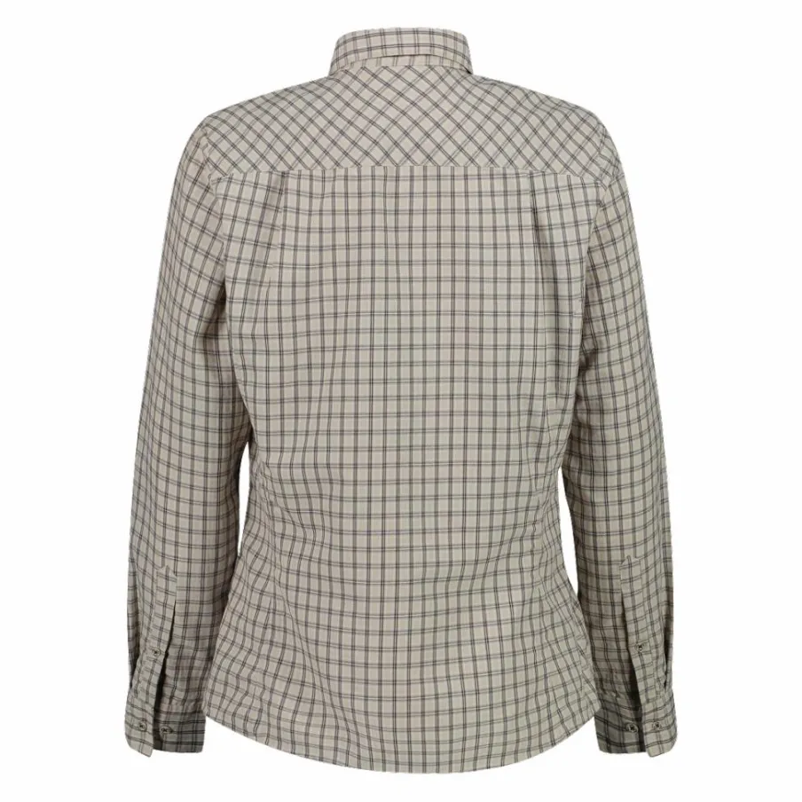 Donna CMP Camicie^Camicia fantasia check maniche lunghe da donna