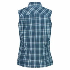 Donna CMP Camicie^Camicia fantasia check senza maniche da donna