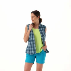 Donna CMP Camicie^Camicia fantasia check senza maniche da donna