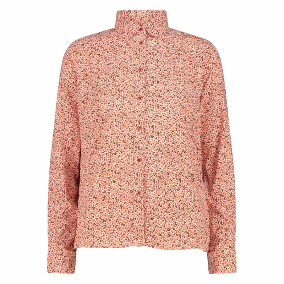 Donna CMP Camicie^Camicia fantasia geometrica maniche lunghe da donna