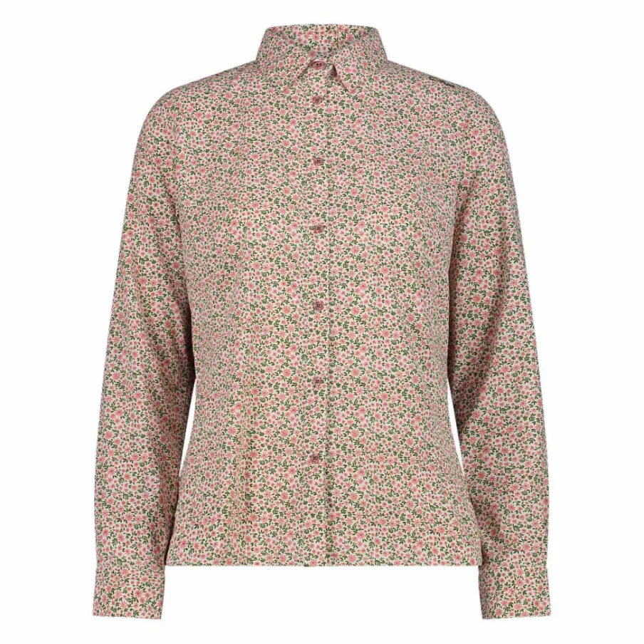 Donna CMP Camicie^Camicia fantasia geometrica maniche lunghe da donna