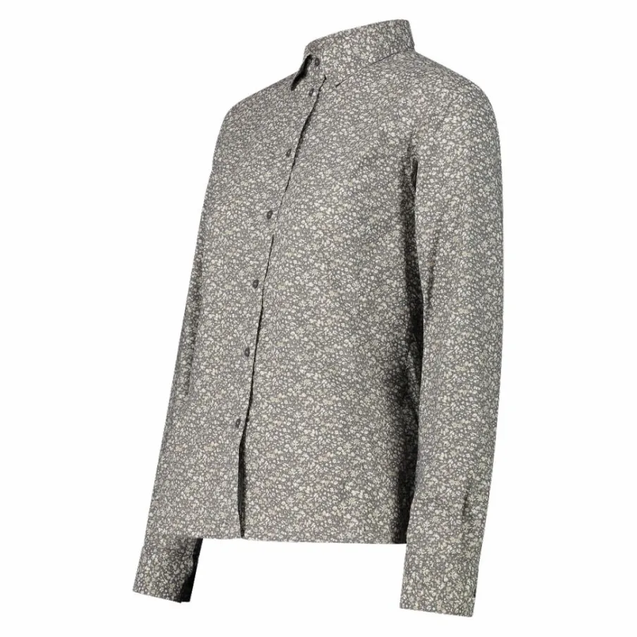 Donna CMP Camicie^Camicia fantasia geometrica maniche lunghe da donna