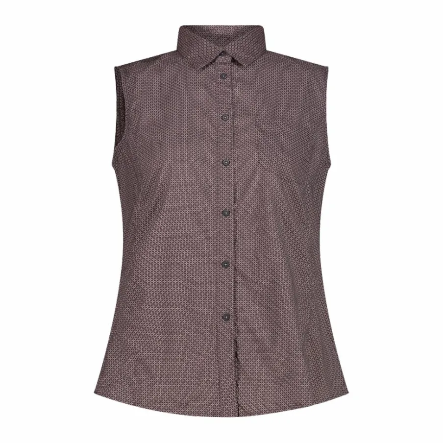 Donna CMP Camicie^Camicia fantasia geometrica maniche lunghe da donna