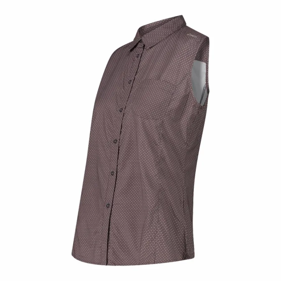 Donna CMP Camicie^Camicia fantasia geometrica maniche lunghe da donna