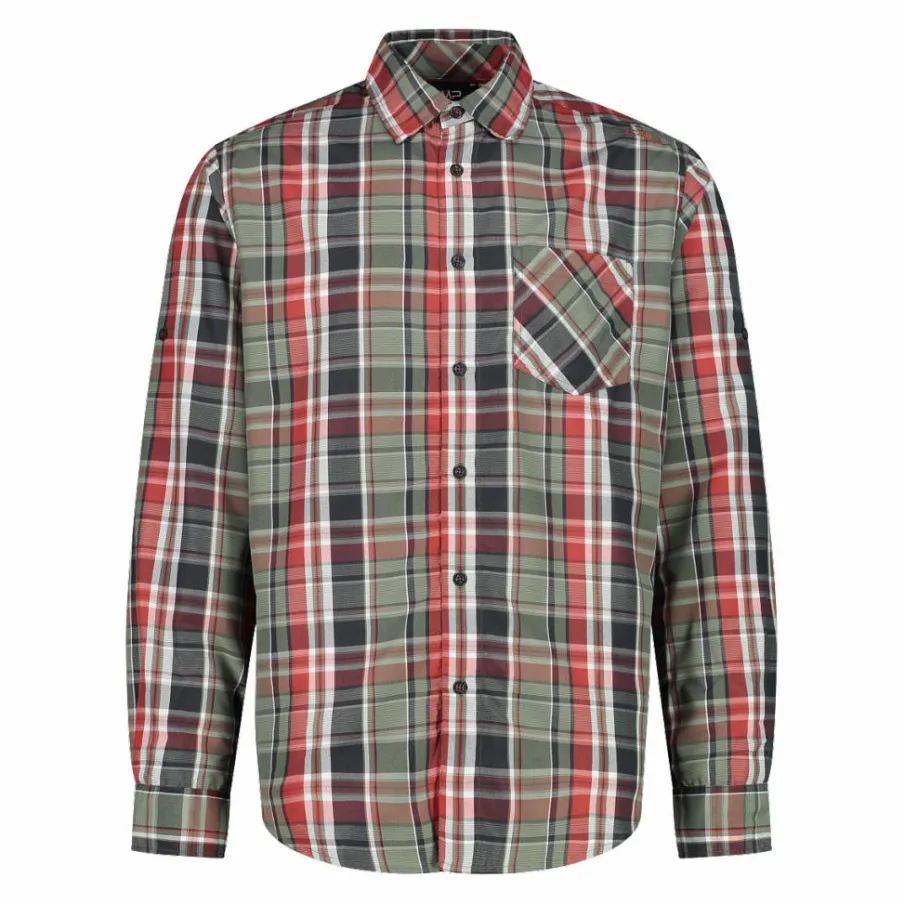 Uomo CMP Camicie^Camicia maniche lunghe check da uomo