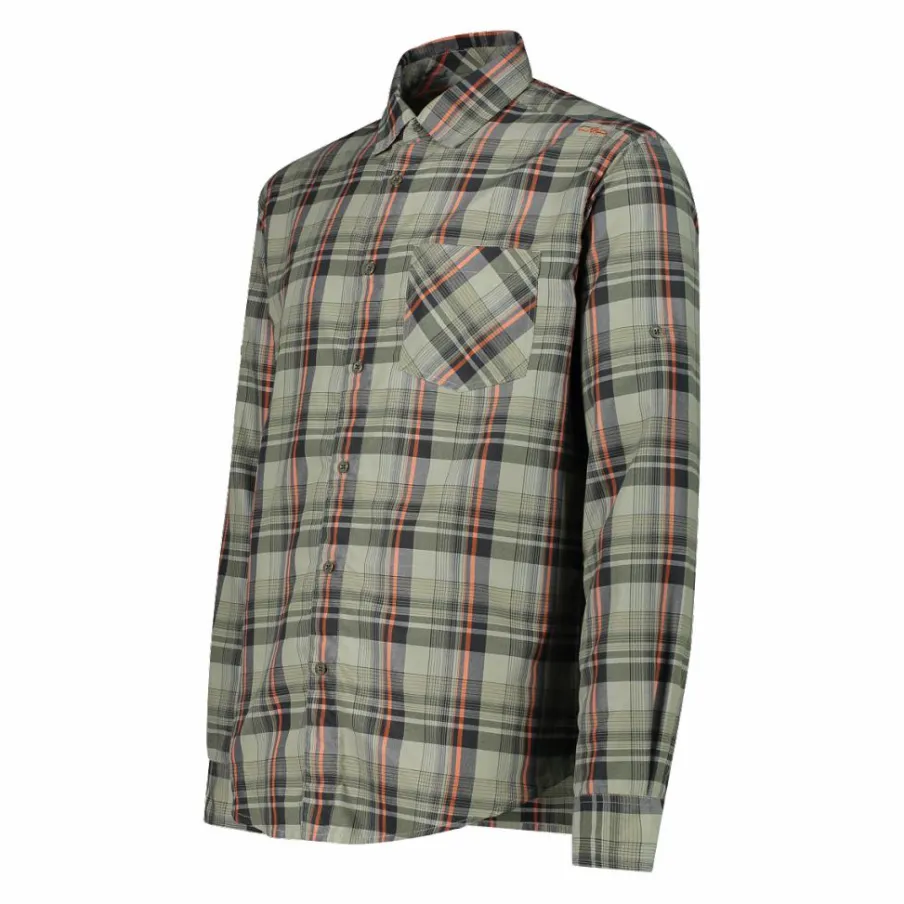 Uomo CMP Camicie^Camicia maniche lunghe check da uomo