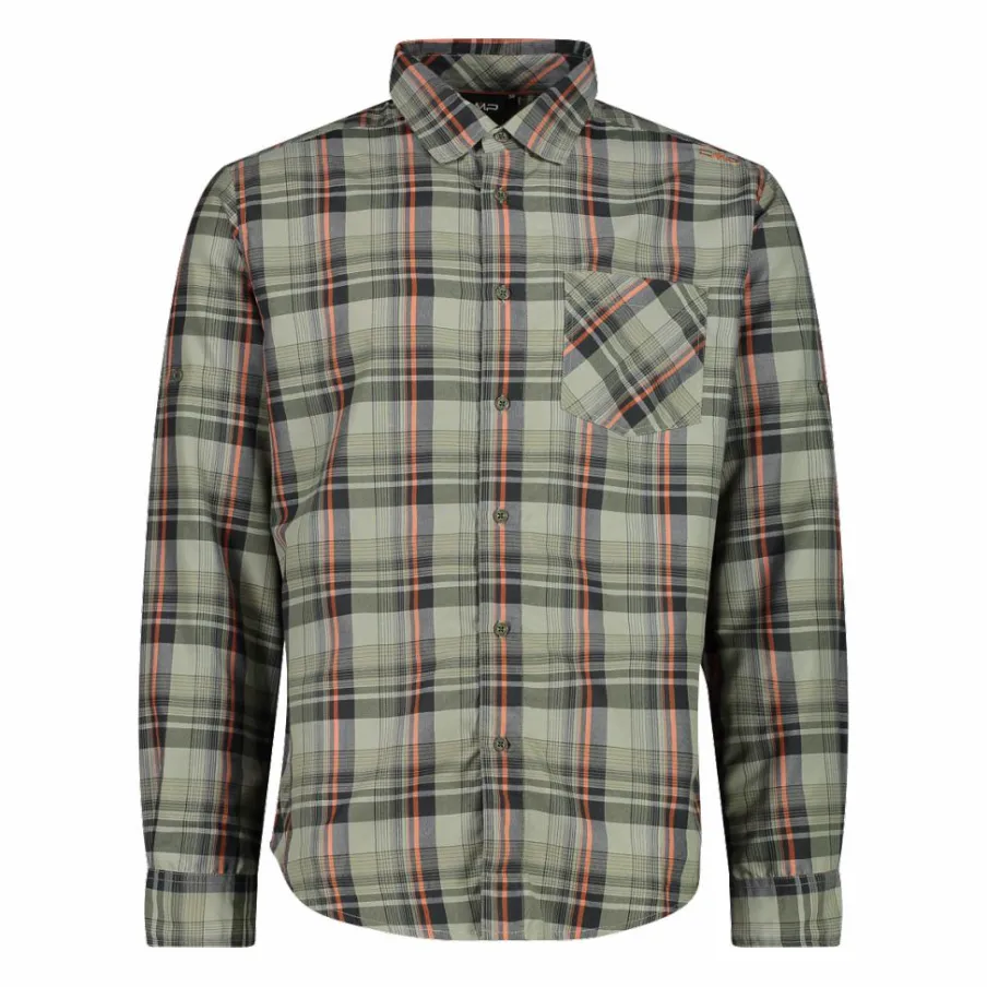 Uomo CMP Camicie^Camicia maniche lunghe check da uomo