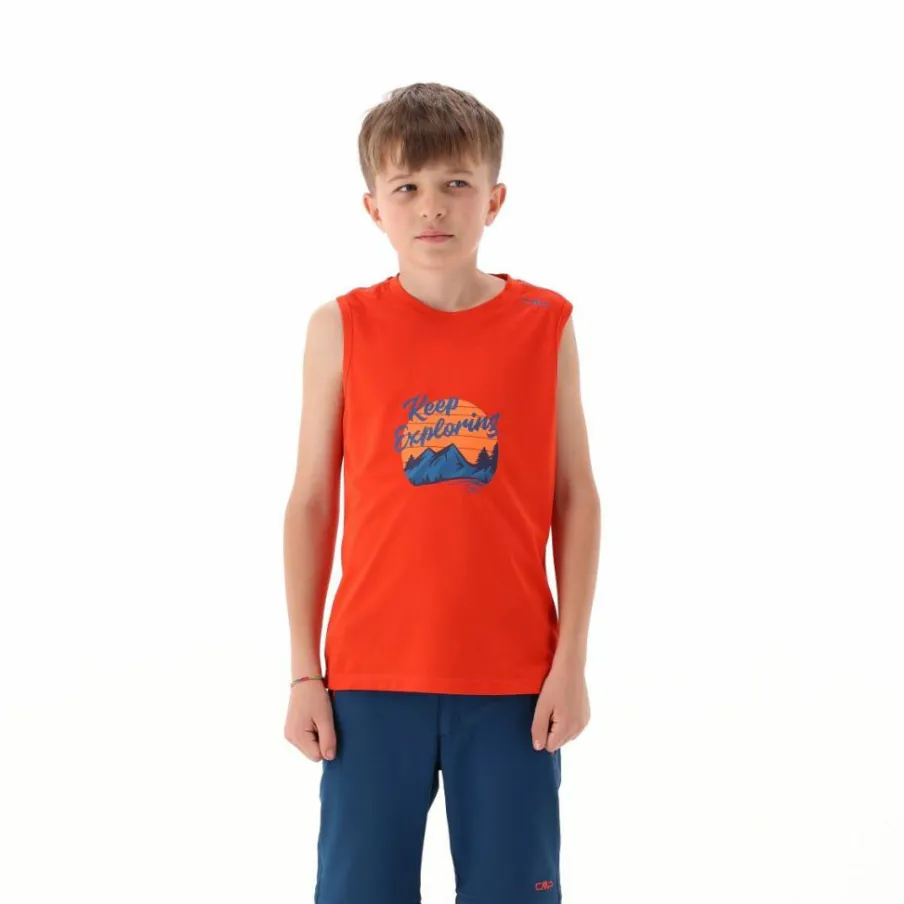 Bambino CMP T-Shirt^Canotta stampa adventure da bambino