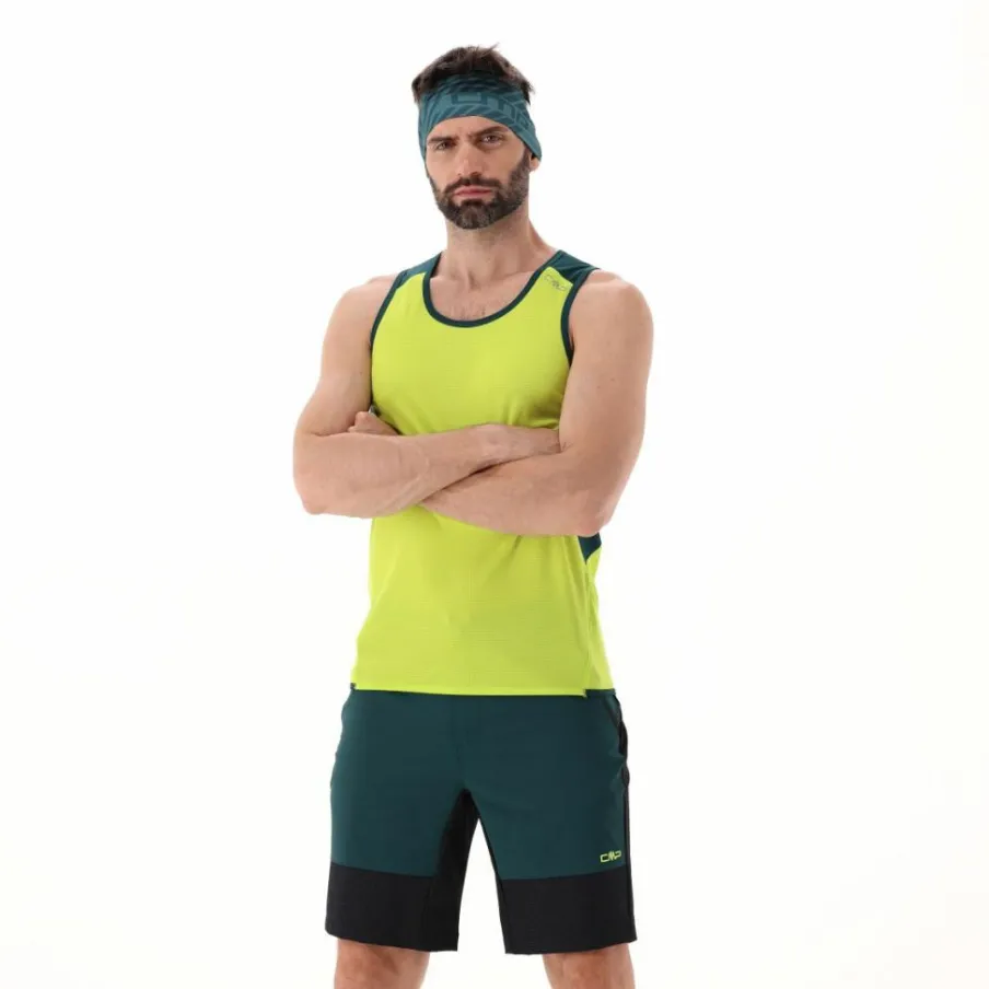 Uomo CMP Polo E T-Shirt^Canotta Unlimitech da uomo con inserti in mesh