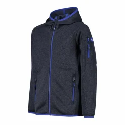 Bambino CMP Pile E Felpe^Felpa con cappuccio bambino in pile knit tech