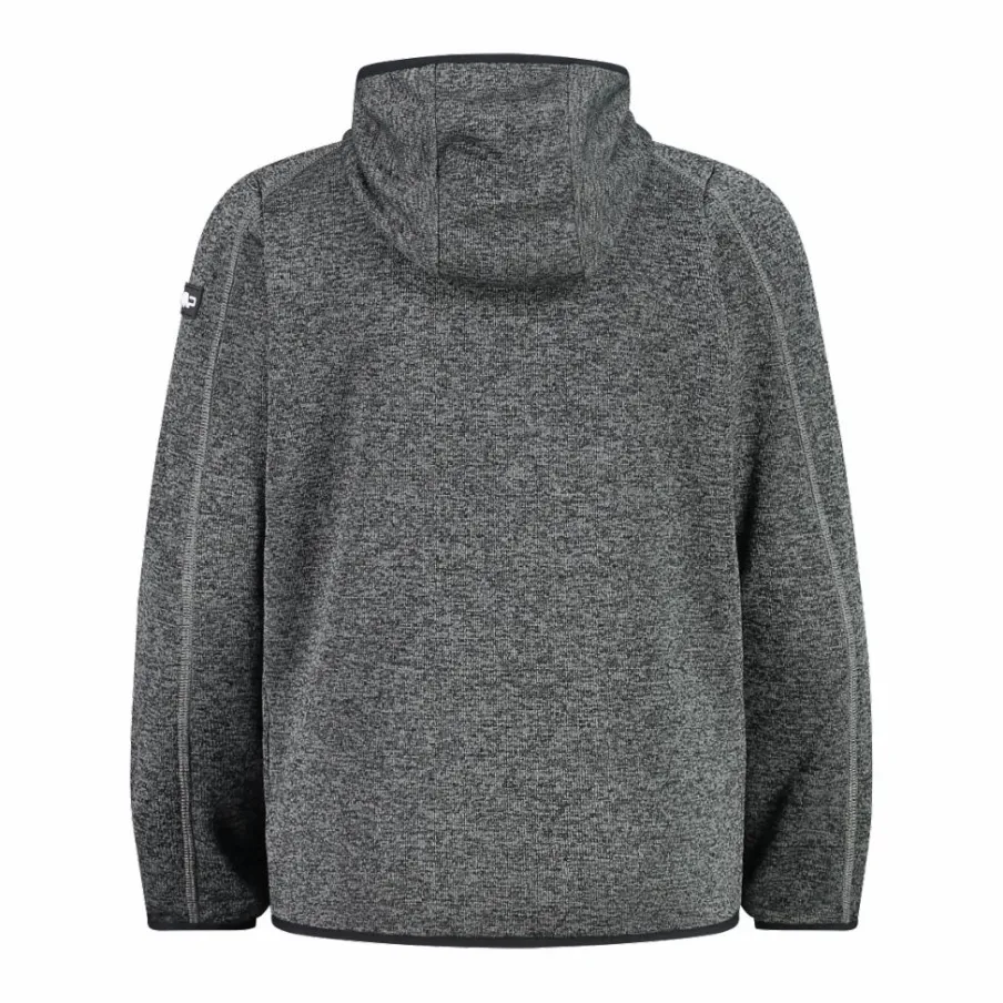 Bambino CMP Pile E Felpe^Felpa con cappuccio bambino in pile knit tech