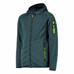 Bambino CMP Pile E Felpe^Felpa con cappuccio bambino in pile knit tech