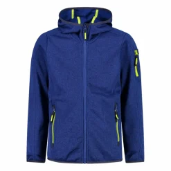 Bambino CMP Pile E Felpe^Felpa con cappuccio bambino in pile knit tech