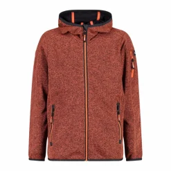 Bambino CMP Pile E Felpe^Felpa con cappuccio bambino in pile knit tech