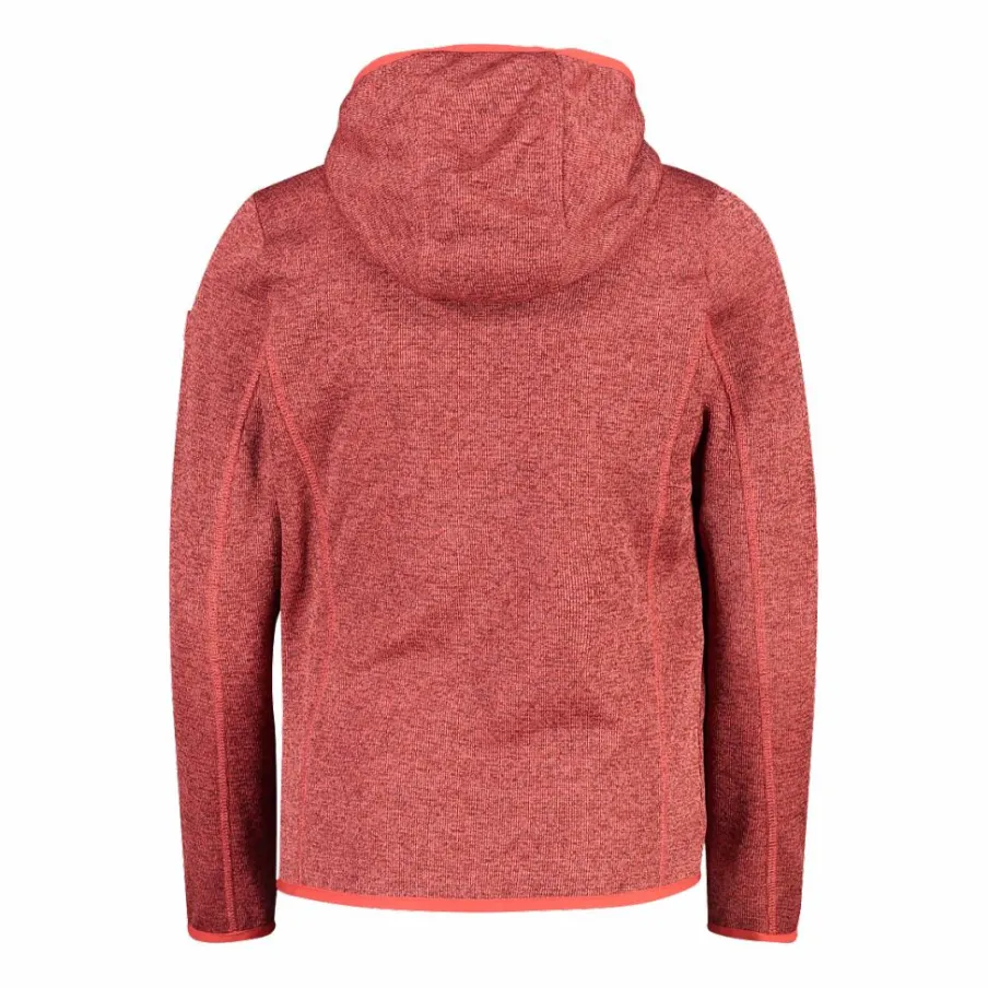 CMP Pile E Felpe^Felpa con cappuccio bambina in pile knit tech
