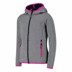 CMP Pile E Felpe^Felpa con cappuccio bambina in pile knit tech