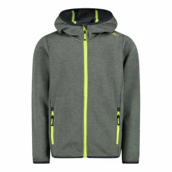 Bambino CMP Pile E Felpe^Felpa con cappuccio bambino in pile knit tech