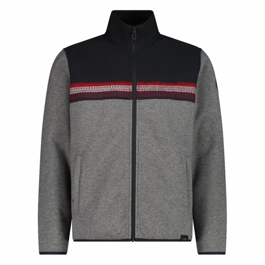 Uomo CMP Maglioni E Felpe^Felpa con zip da uomo in pile Knit Tech