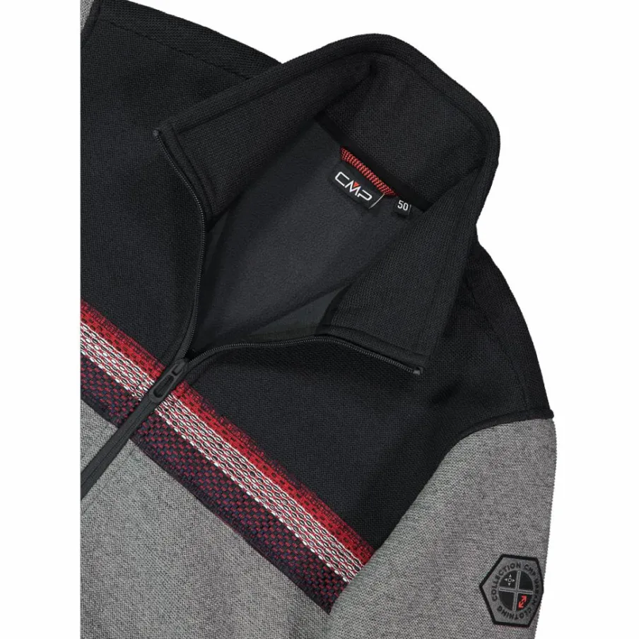 Uomo CMP Maglioni E Felpe^Felpa con zip da uomo in pile Knit Tech