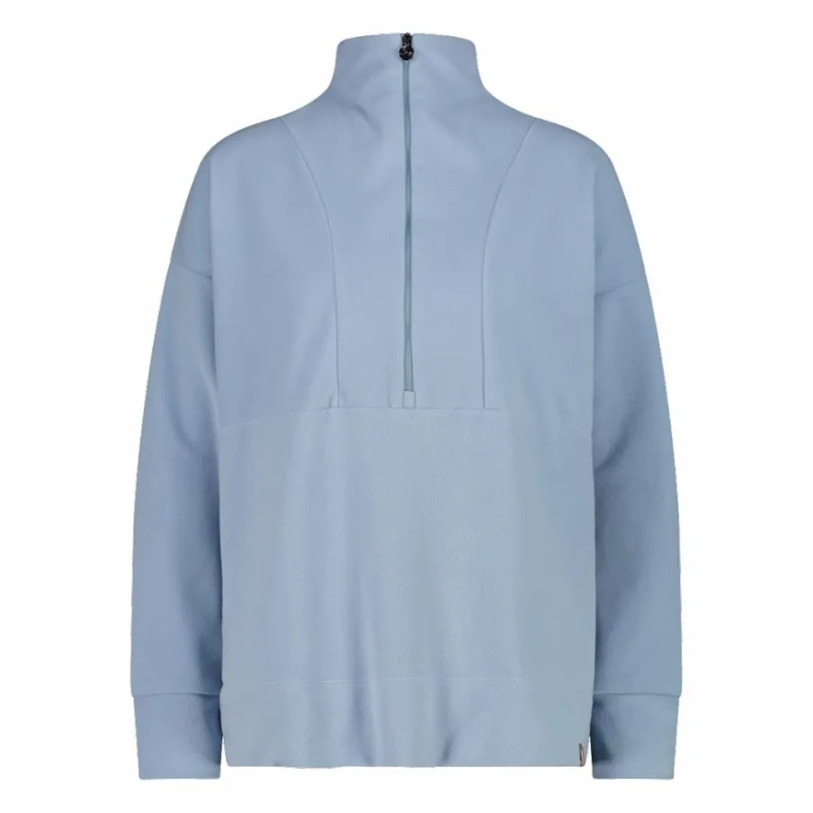 Donna CMP Pile^Felpa da donna a mezza zip con collo alto