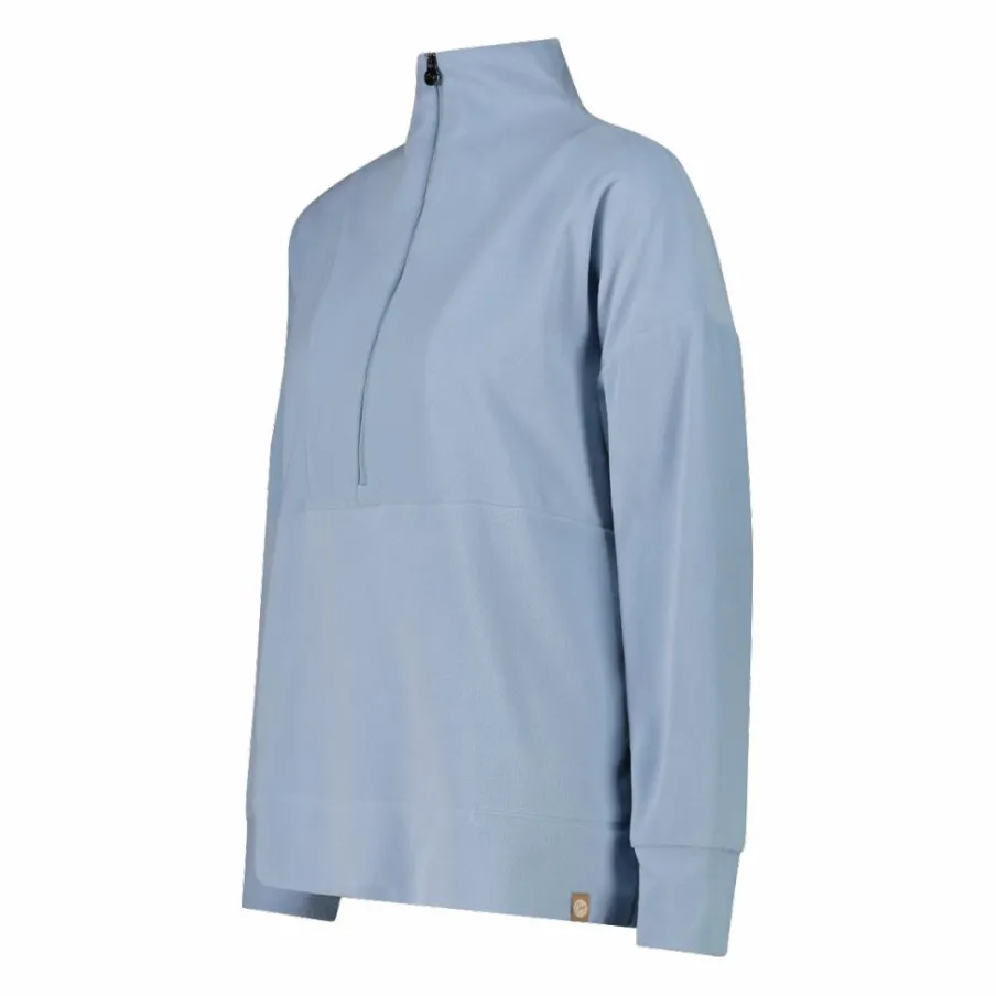 Donna CMP Pile^Felpa da donna a mezza zip con collo alto