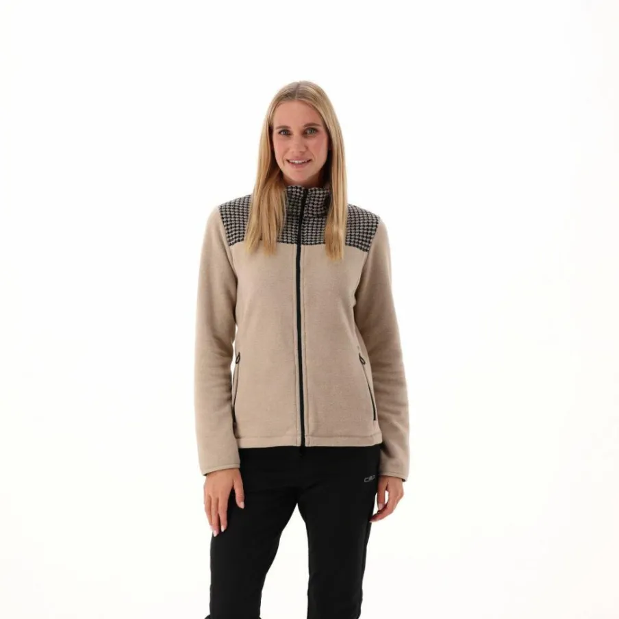 Donna CMP Maglioni E Felpe^Felpa da donna con stampa pied de poule