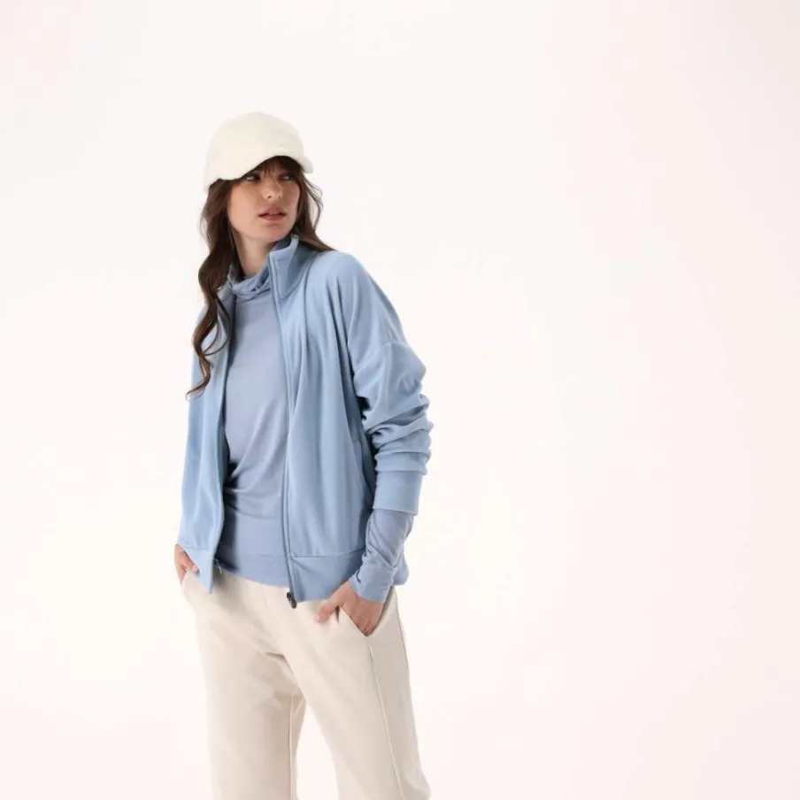 Donna CMP Pile^Felpa da donna con zip a collo alto