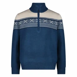 Uomo CMP Maglioni E Felpe^Felpa da uomo a mezza zip in Wooltech