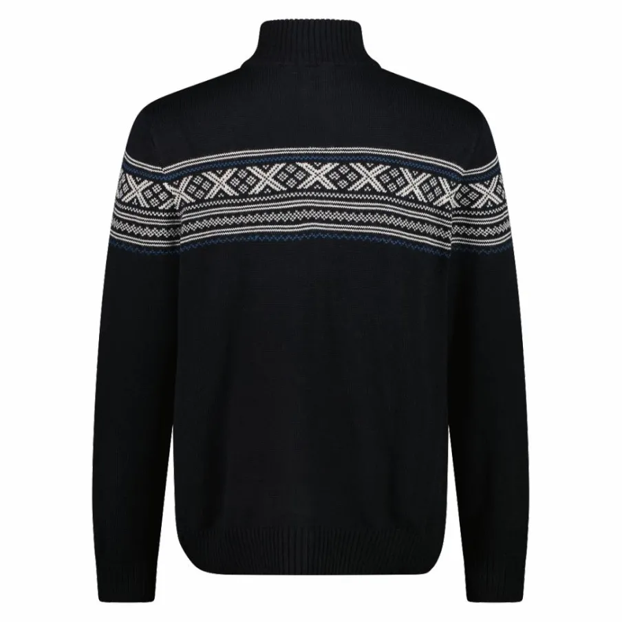 Uomo CMP Maglioni E Felpe^Felpa da uomo a mezza zip in Wooltech