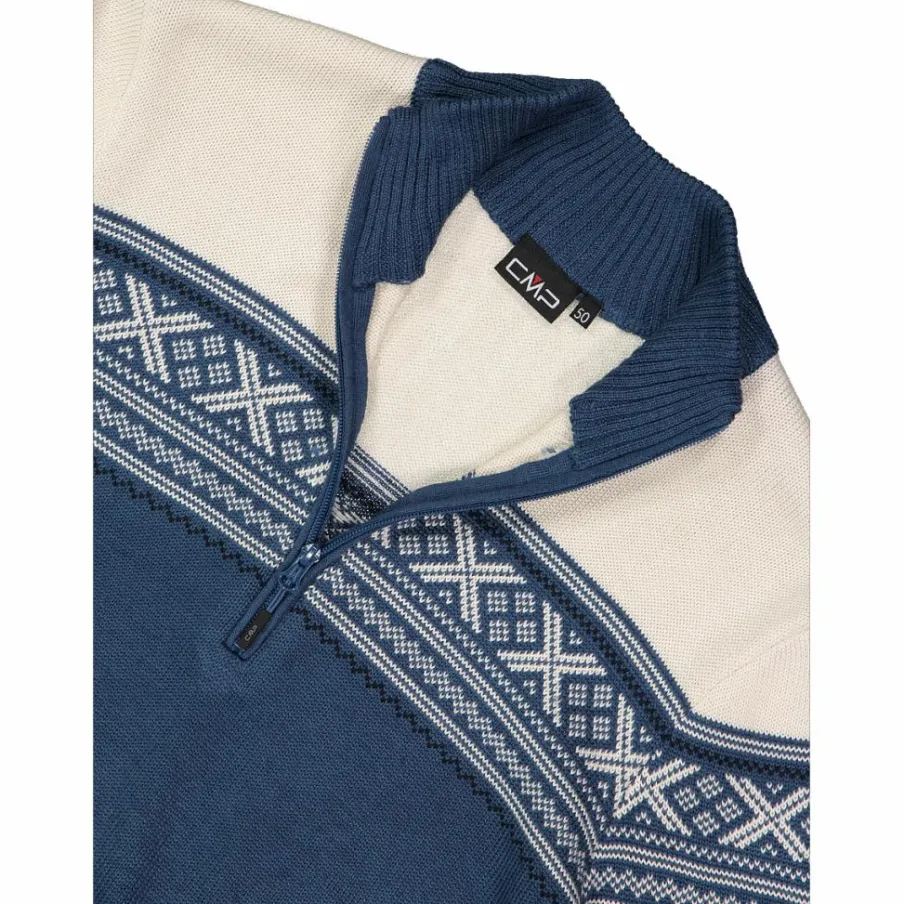 Uomo CMP Maglioni E Felpe^Felpa da uomo a mezza zip in Wooltech