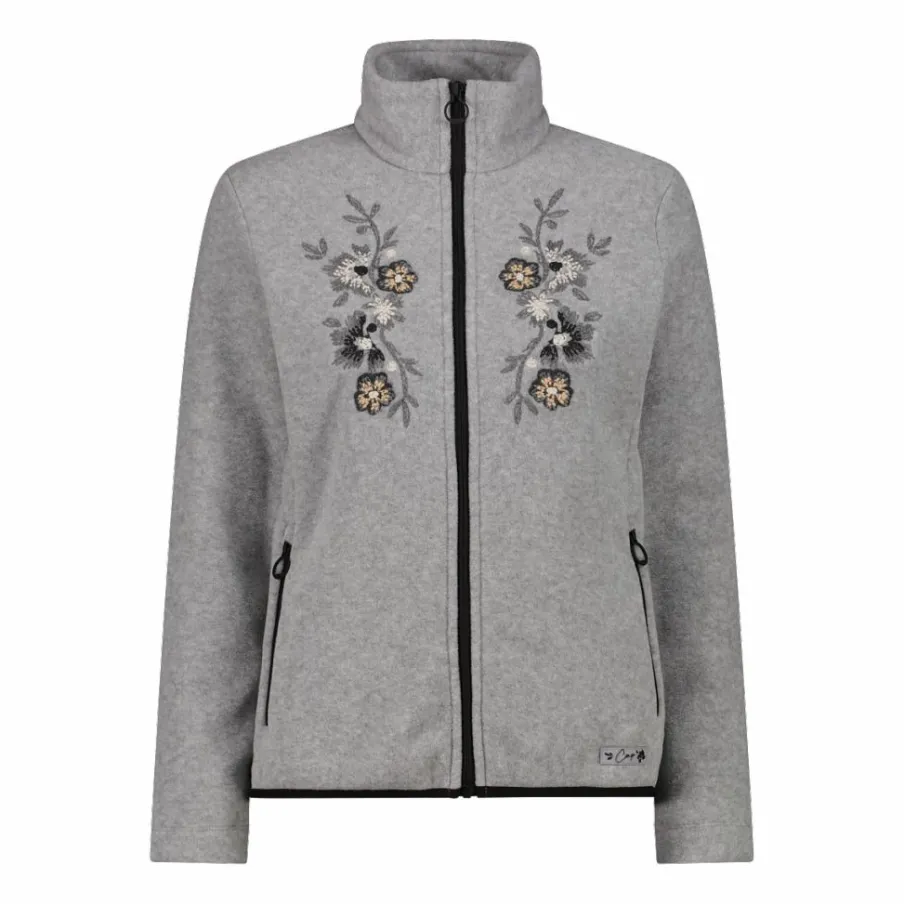 Donna CMP Pile^Felpa in pile da donna Arctic Fleece melange con stampa floreale