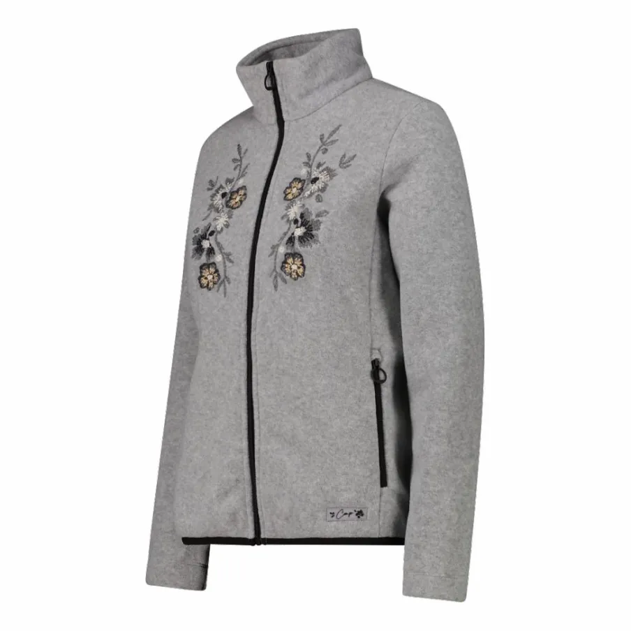 Donna CMP Pile^Felpa in pile da donna Arctic Fleece melange con stampa floreale