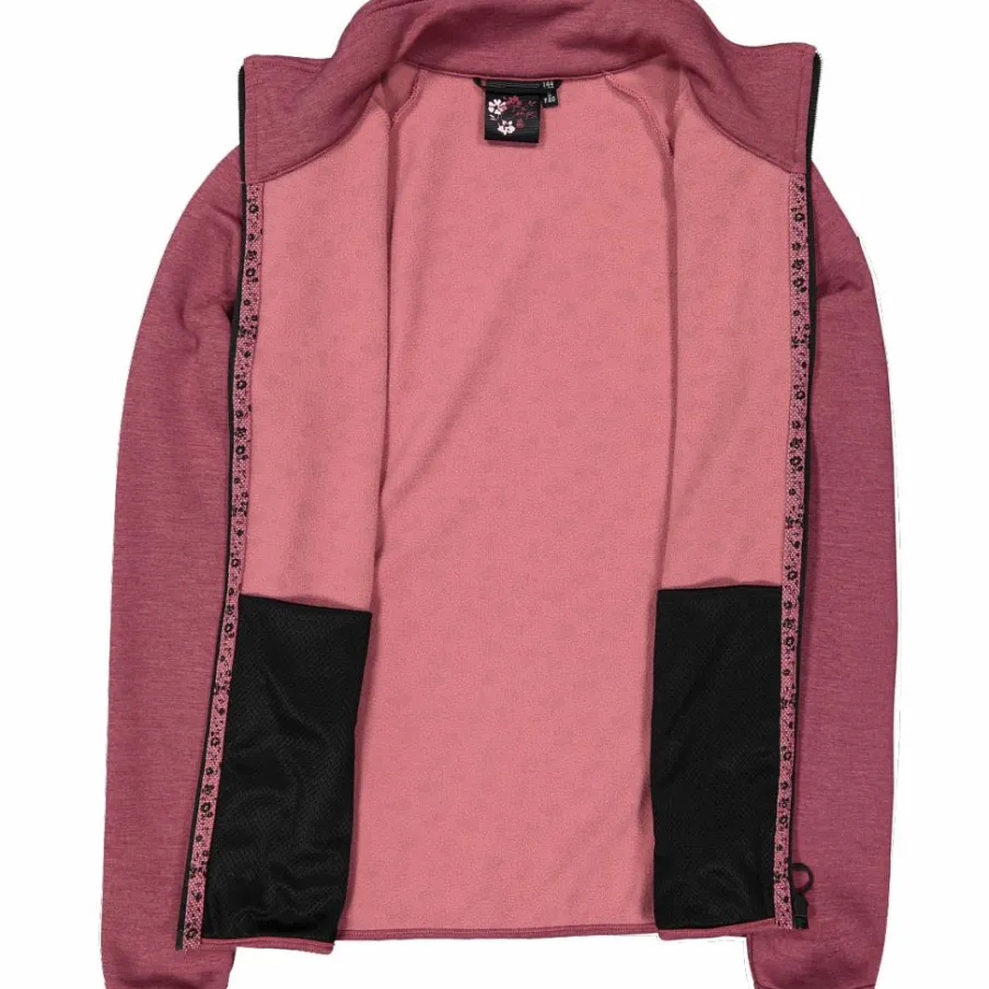 Donna CMP Pile^Felpa in pile da Donna in Stretch Performance stampata con Dettagli Melange