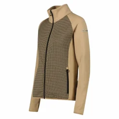 Donna CMP Pile^Felpa in pile da Donna in Stretch Performance stampata con Dettagli Melange