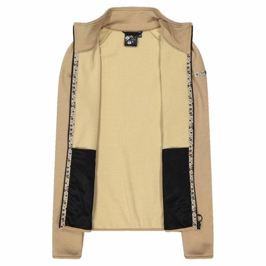 Donna CMP Pile^Felpa in pile da Donna in Stretch Performance stampata con Dettagli Melange