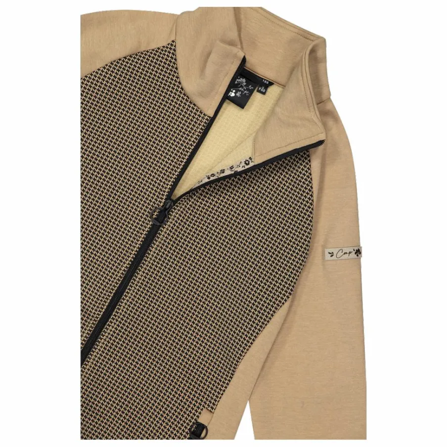 Donna CMP Pile^Felpa in pile da Donna in Stretch Performance stampata con Dettagli Melange