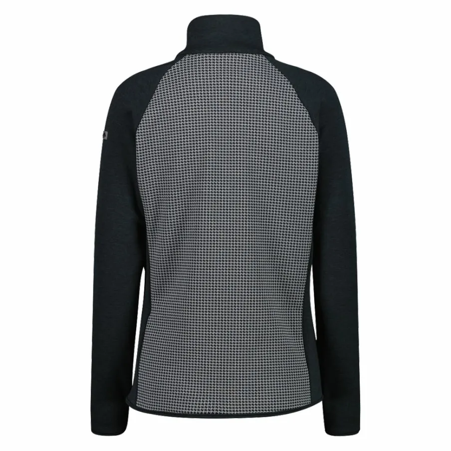 Donna CMP Pile^Felpa in pile da Donna in Stretch Performance stampata con Dettagli Melange