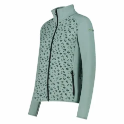 Donna CMP Pile^Felpa in pile da Donna in Stretch Performance stampata con Dettagli Melange