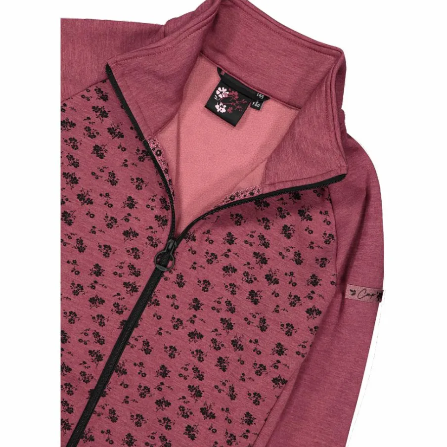 Donna CMP Pile^Felpa in pile da Donna in Stretch Performance stampata con Dettagli Melange