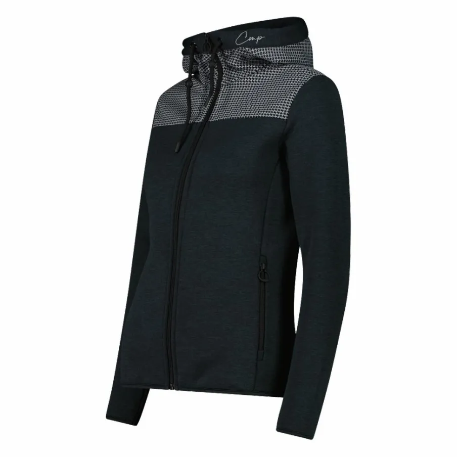 Donna CMP Pile^Felpa in pile da donna in Stretch Performance melange pied de poule