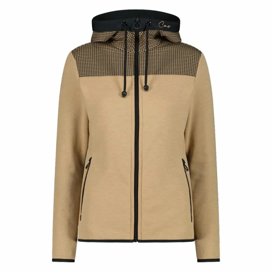 Donna CMP Pile^Felpa in pile da donna in Stretch Performance melange pied de poule