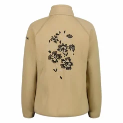 Donna CMP Pile^Felpa in pile da donna in knit tech melange con stampa floreale