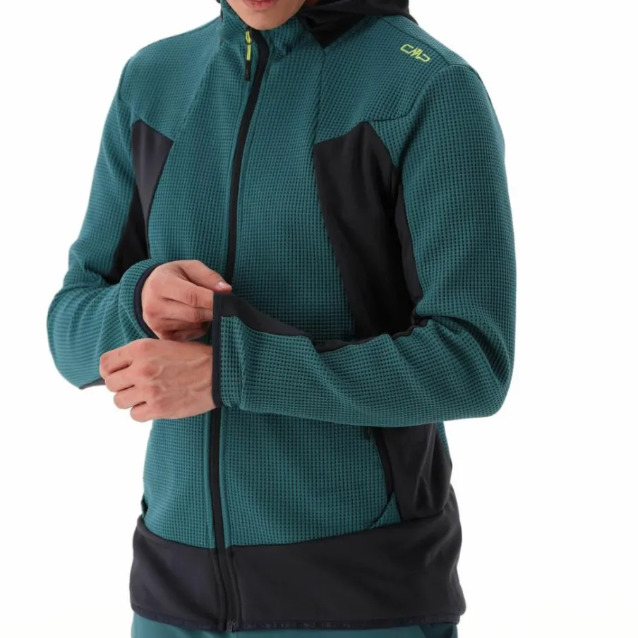 Uomo CMP Pile^Felpa Unlimitech Grid Tech stretch con cappuccio da Uomo