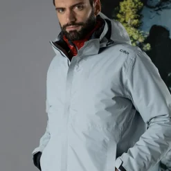 Uomo CMP Giacche Imbottite E Piumini|Gusci E Giacche Impermeabili^Giacca 3 in 1 da uomo in taslan