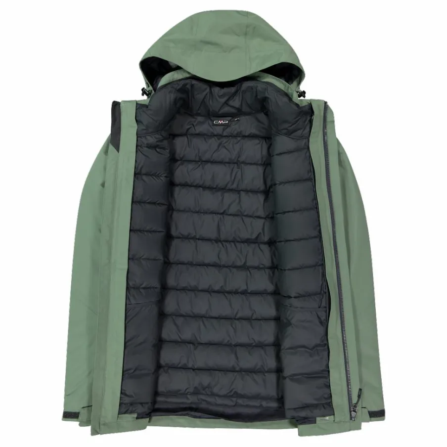 Uomo CMP Giacche Imbottite E Piumini|Gusci E Giacche Impermeabili^Giacca 3 in 1 da uomo in taslan