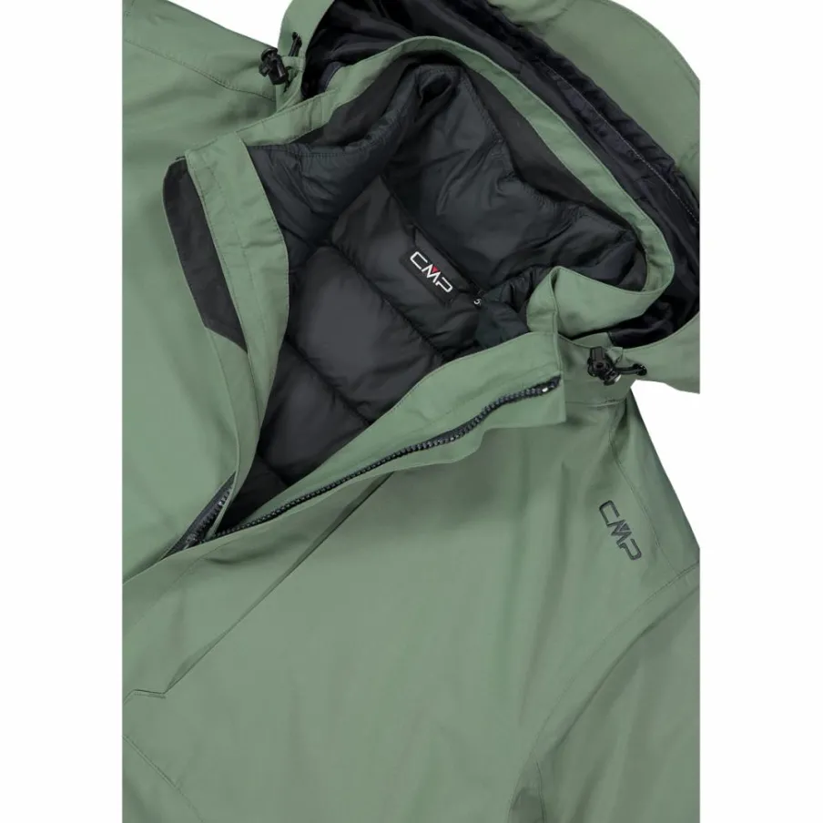 Uomo CMP Giacche Imbottite E Piumini|Gusci E Giacche Impermeabili^Giacca 3 in 1 da uomo in taslan