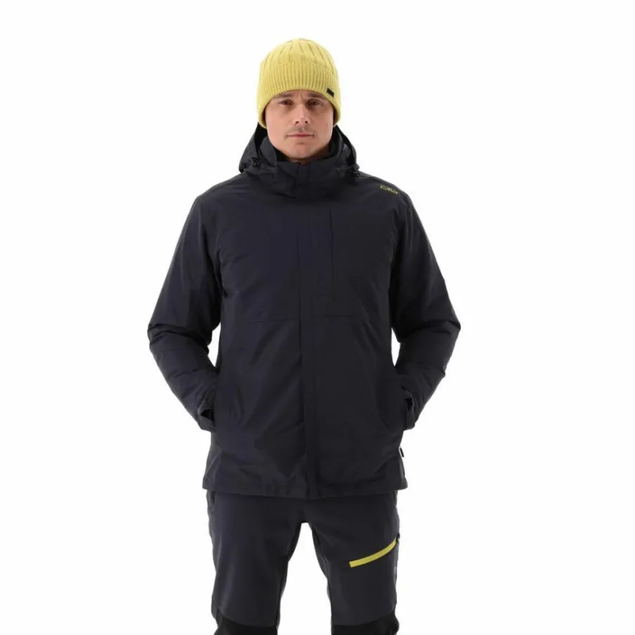 Uomo CMP Giacche Imbottite E Piumini|Gusci E Giacche Impermeabili^Giacca 3 in 1 da uomo in taslan